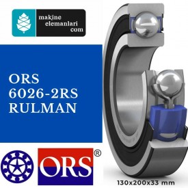 6026 2RS Ors Rulman 130x200x33 Plastik Kapak 130*200*33 mm 6026 2RS Ors Rulman 130x200x33 Plastik Kapak 130*200*33 mm